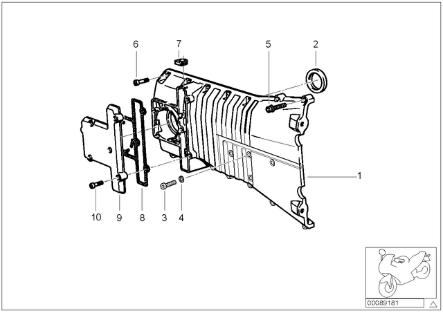 11141465025 - : Black Timing Case Cover for BMW-Motorrad Image