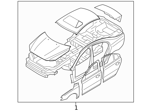 Body Shell for 2015 Volvo S80 #0