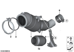 18327645666 - : Rp Catalytic Converter.Close To The Engine for BMW Image