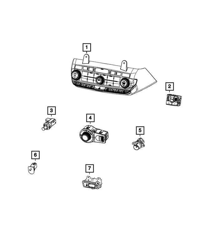 68474269AB - Electrical: Headlamp And Fog Lamp Switch for Mopar Image