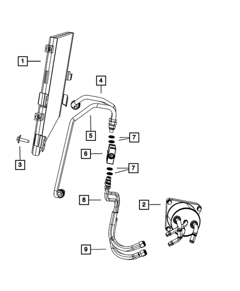 Transmission Oil Cooler, and Lines for 2016 Jeep Patriot #0