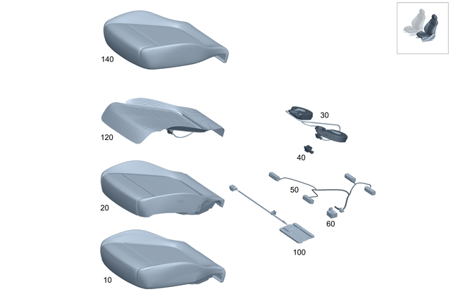 2215450328 - Front Seat: Plug Housing for Mercedes-Benz Image image