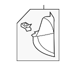 77210TEGA11ZA - Body: Instrument Panel Side Cover for Honda: Civic Image