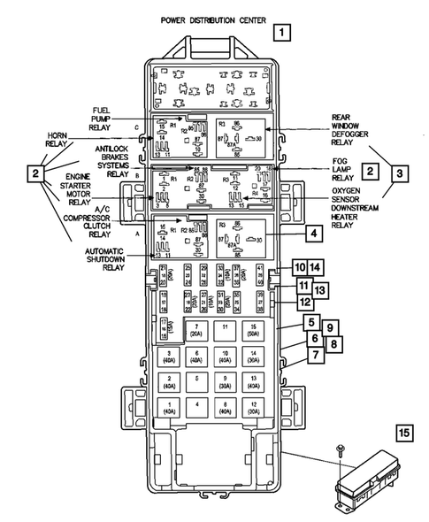 Relays for 2007 Jeep Wrangler #0