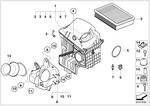 13717526008 - : Air Filter Element for BMW Image