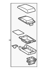 5890521050B0 - Body: Console Lid for Toyota Image