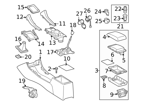 Gear Shift Control for 2007 Scion tC #0