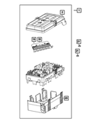 68410871AA - Electrical: Power Distribution Center Cover for Jeep: Gladiator Image