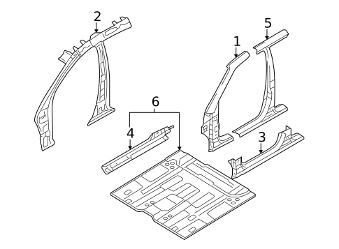 Floor & Rails for 2013 Hyundai Tucson #0