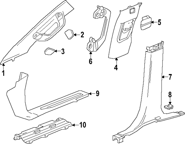 84720626 - Body: Grip Handle for GM Image