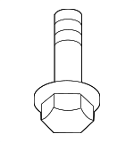 4E0831701 - Exhaust: Muffler Shield Bolt for Audi Image