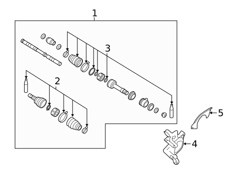 Axle Shafts & Joints for 2021 Nissan Maxima #1