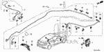 32134SM4003 - Electrical/Exhaust/Heater/Fuel: BAND, HARNESS OFFSET (10) (122.5MM) (BROWN) for Honda Image