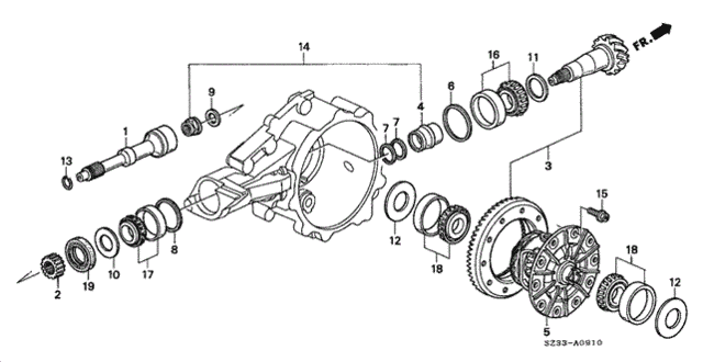 AT Differential Gear for 1999 Acura RL #0