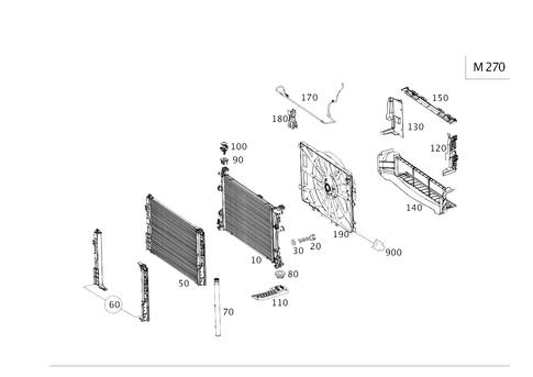 Radiator, Mounting, and Covering for 2017 Mercedes-Benz CLA 250 #0