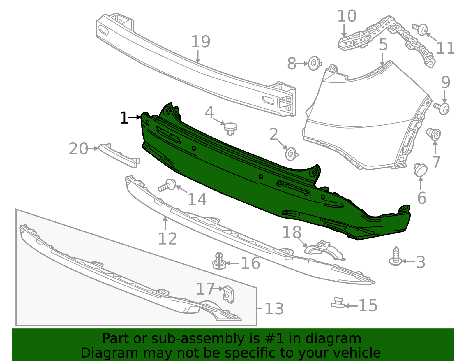 2023-2026 Honda HR-V Bumper Cover 71500-3W0-A10 | OEM Parts Online