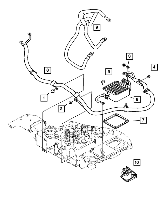 4429959 - Electrical: Tappet Cover Nut for Dodge: Ram 2500, Ram 3500 | Ram: 2500, 3500 Image