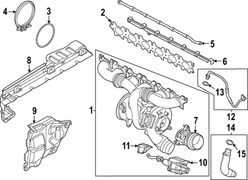 Turbocharger & Components for 2024 BMW M240i xDrive #0