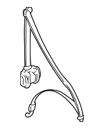 4B0857705A8TQ - Electrical: Front Belt Assembly for Audi: A6, A6 Quattro, S6 Image