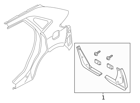 Exterior Trim - Quarter Panel for 2021 Ford Edge #0