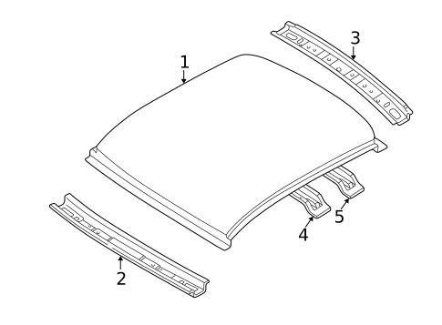 Roof & Components for 2003 Kia Spectra #0
