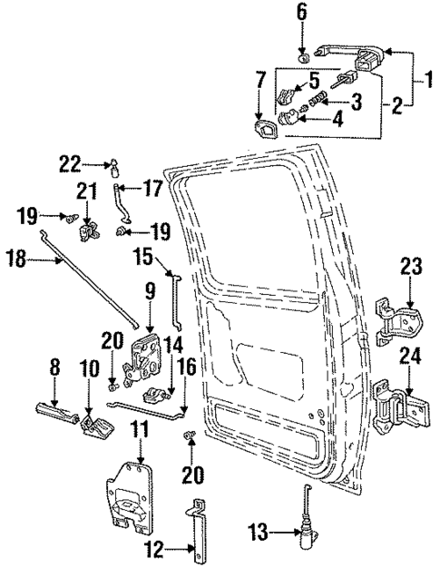 Rear Door for 1997 Ford F-250 HD #0