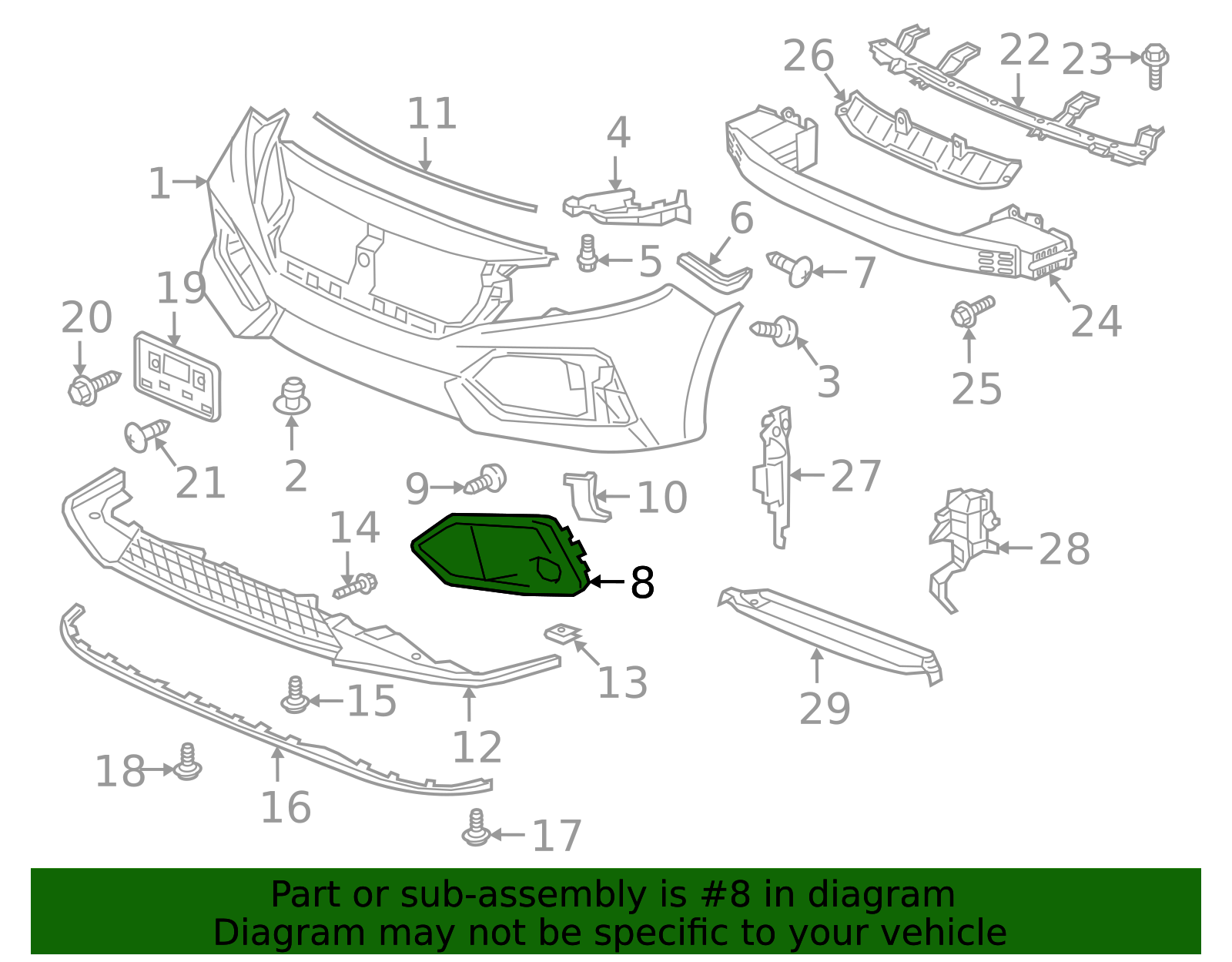 For Honda Civic 11th Generation 2021-2023 Front Bumper Guard Chin