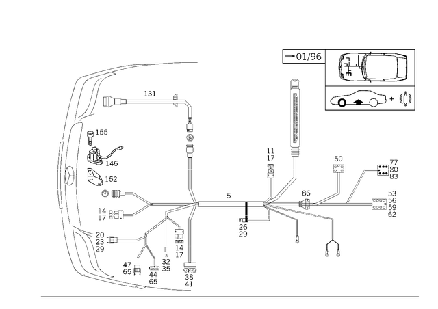 1269972981 - Brakes: Grommet for Mercedes-Benz: 300SL, 500SL, 560SEC, 560SEL, 600SL, SL320 Image image