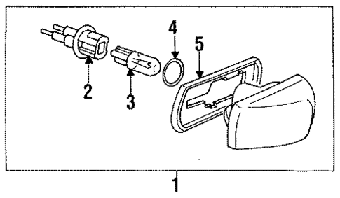 Side Marker Lamps for 1996 Saab 900 #0