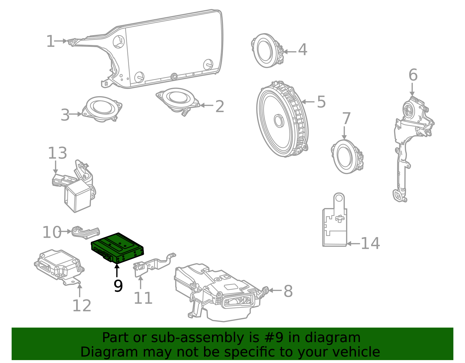 86280-F6010 - Radio Amplifier 2022-2025 Lexus | Longo Lexus Parts