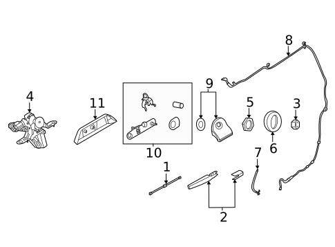 Back Glass for 2021 Ford Bronco Sport #0