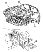 6PB65DX9AC - Interior Trim: Mat-Floor for Ram: 1500, 1500 Classic, 2500, 3500 Image