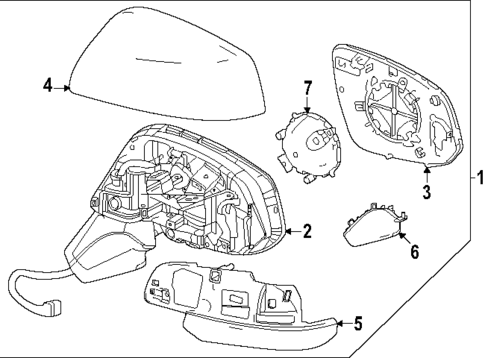 Outside Mirrors for 2025 Toyota Corolla Cross #0