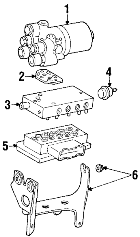 ABS Components for 1995 Lincoln Town Car #0