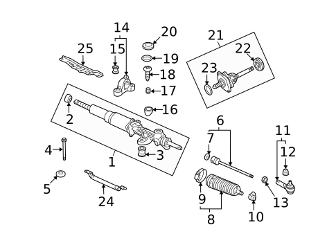 Steering Gear & Linkage for 2000 Honda S2000 #0
