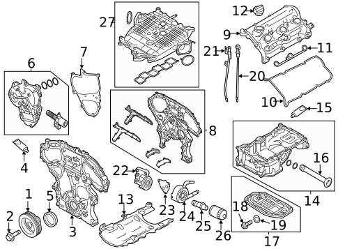 Engine Parts for 2015 INFINITI Q40 #10