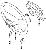 4510060210B0 - Steering: Steering Wheel for Toyota: Land Cruiser Image