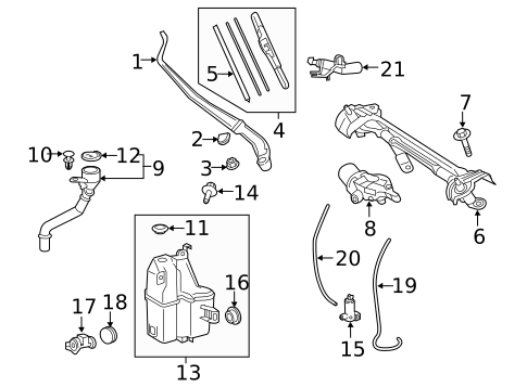 Wiper & Washer Components for 2022 Toyota RAV4 #0