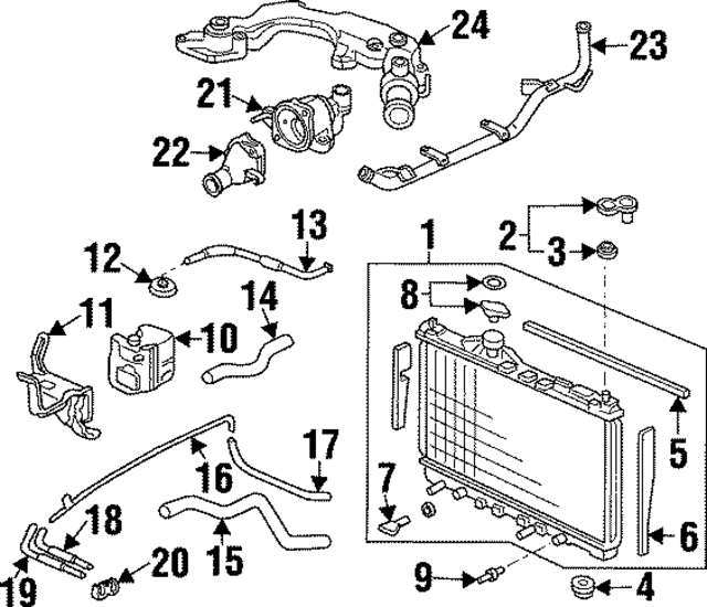 25218PY3900 - : Hose Clamp for Acura Image