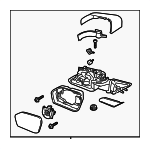 MB5Z17682CB - : Mirror Outside for Ford: Explorer Image