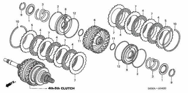 AT Clutch (4th-5th) for 2006 Acura RSX #0
