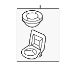 13718620471 - Engine: Air Cleaner Assembly Rubber Mount for BMW Image