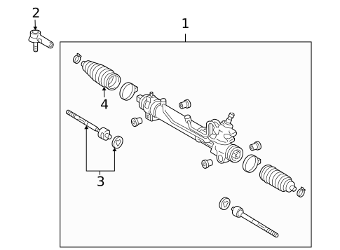 Steering Gear & Linkage for 2010 Toyota Sienna #1