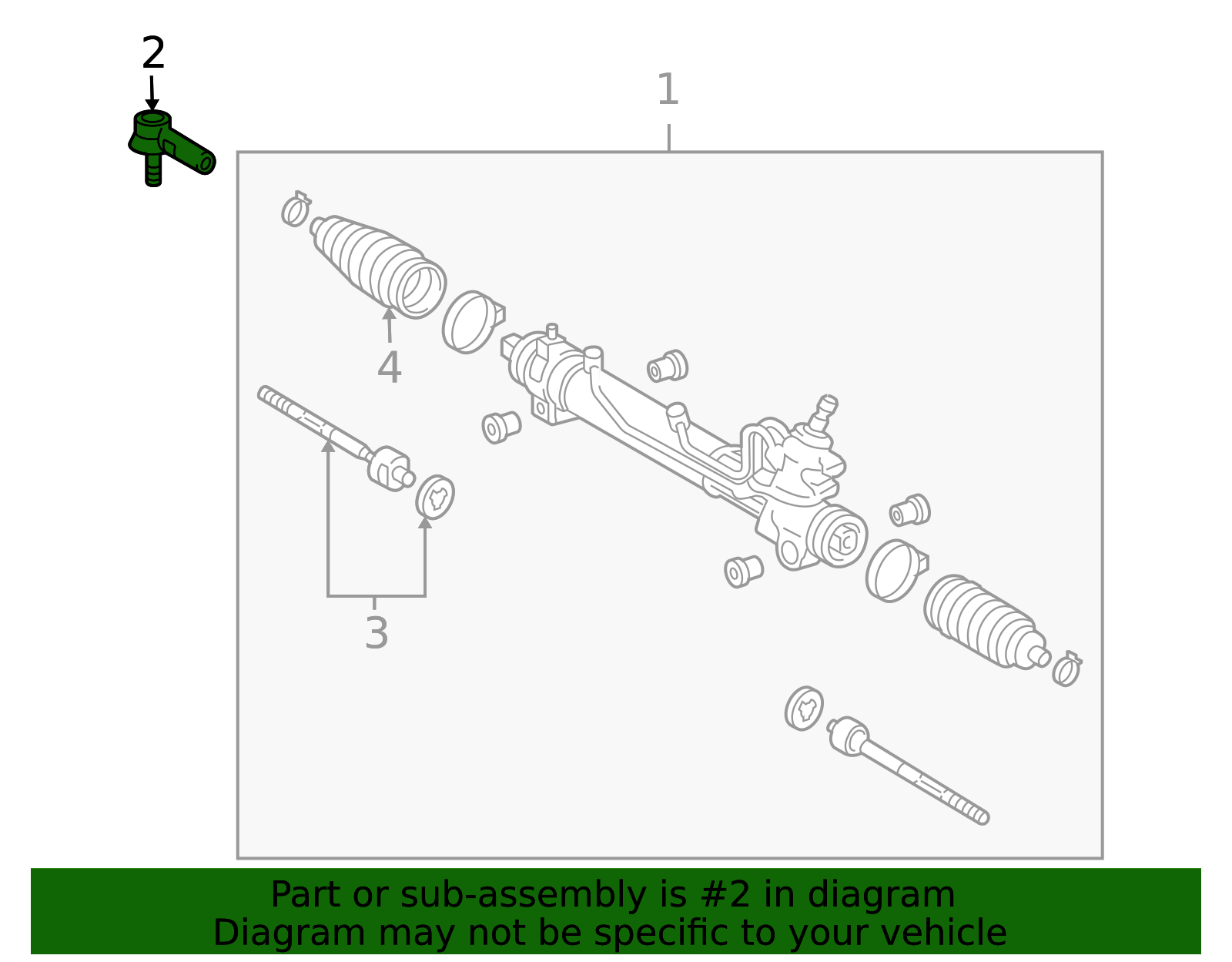 2003-2010 Toyota Sienna Steering Tie Rod End (Left) 45470-09030