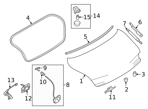 Trunk for 2020 INFINITI Q60 #0