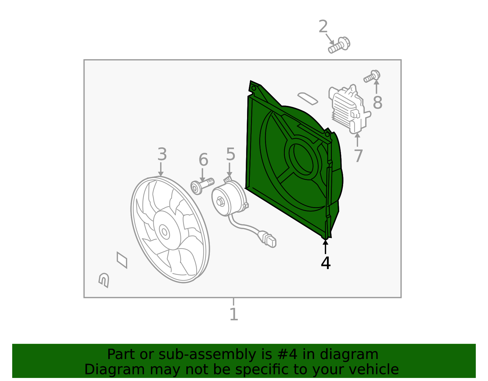 2007-2009 Kia Amanti Fan Shroud 25350-3F400 | OEM Parts Online