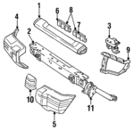 MR157067 - : Upper Filler for Mitsubishi: Montero Image