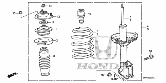 Front Shock Absorber (-'07) for 2007 Honda Odyssey #0