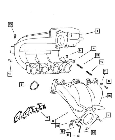 Manifolds for 2002 Chrysler PT Cruiser #0