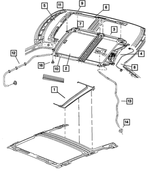 68102698AA - Body Sheet Metal Except Doors: Sunroof Glass for Mopar Image